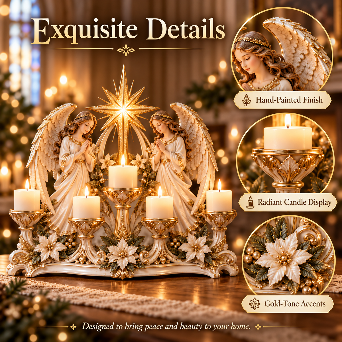🕯️🎁 Light of His Presence™ Christian Candleholder – A Meaningful Faith Gift