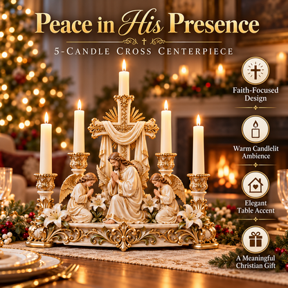 🕯️🎁 Light of His Presence™ Christian Candleholder – A Meaningful Faith Gift