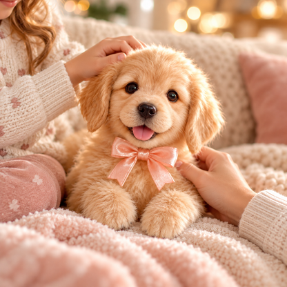 🎁Realistic Robotic Golden Retriever Puppy ✨ The Cutest Christmas Surprise