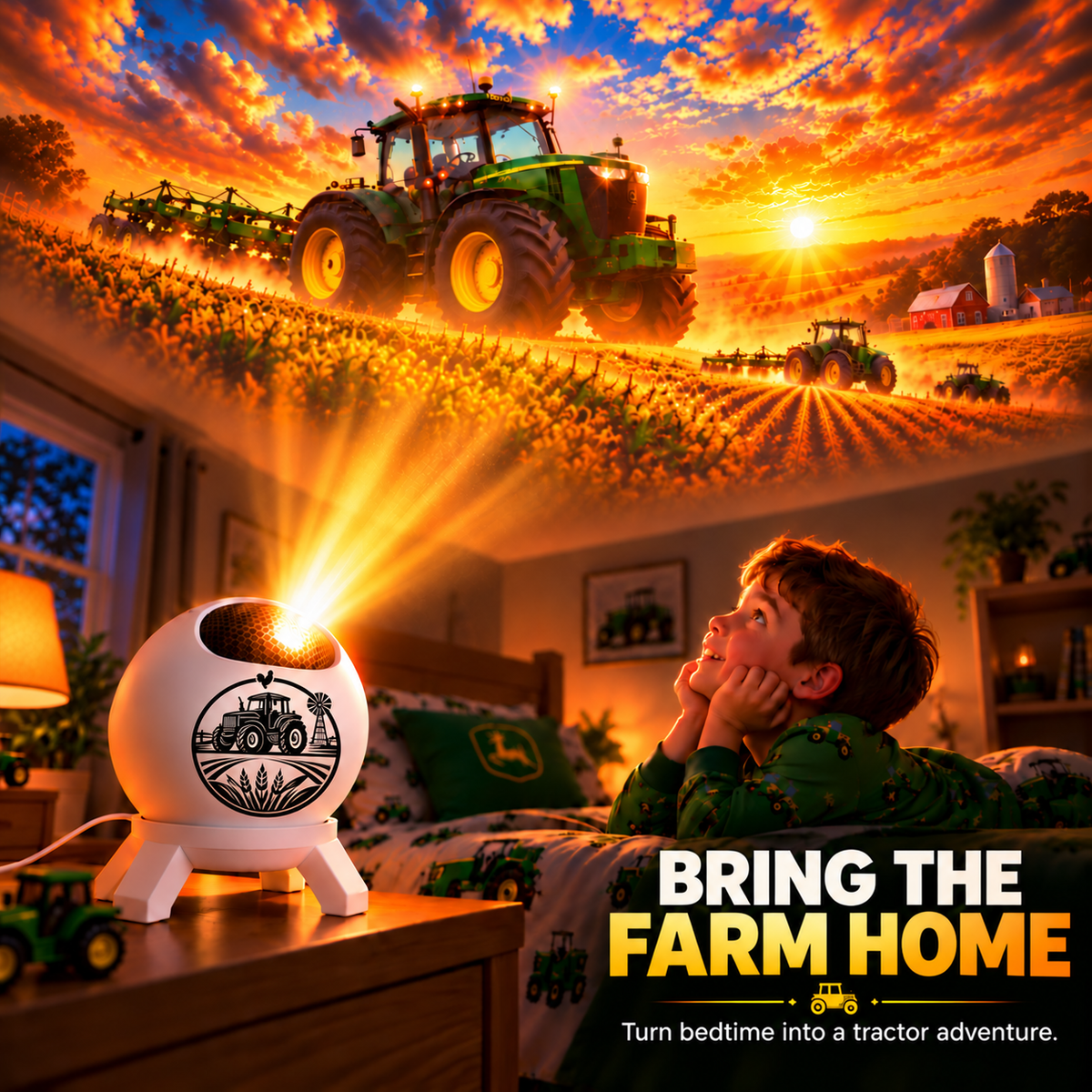 🚜50%OFF 🔥Tractor Dream Projector ✨ Bring the Farm Adventure Home