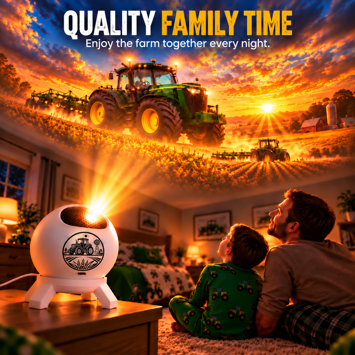 🚜50%OFF 🔥Tractor Dream Projector ✨ Bring the Farm Adventure Home