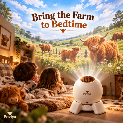 🐮 Highland Cow Farm Projector ✨ Bring Country Charm Into Your Home