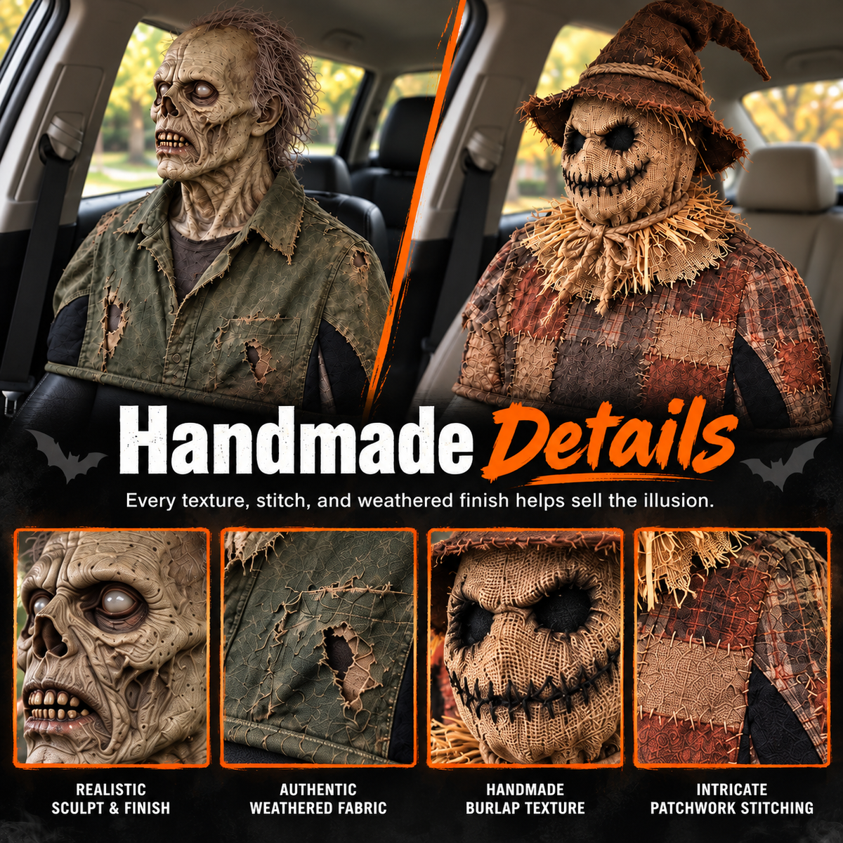 💀Hot Sale 50%OFF💀Rotating Head Halloween Prank Decoration