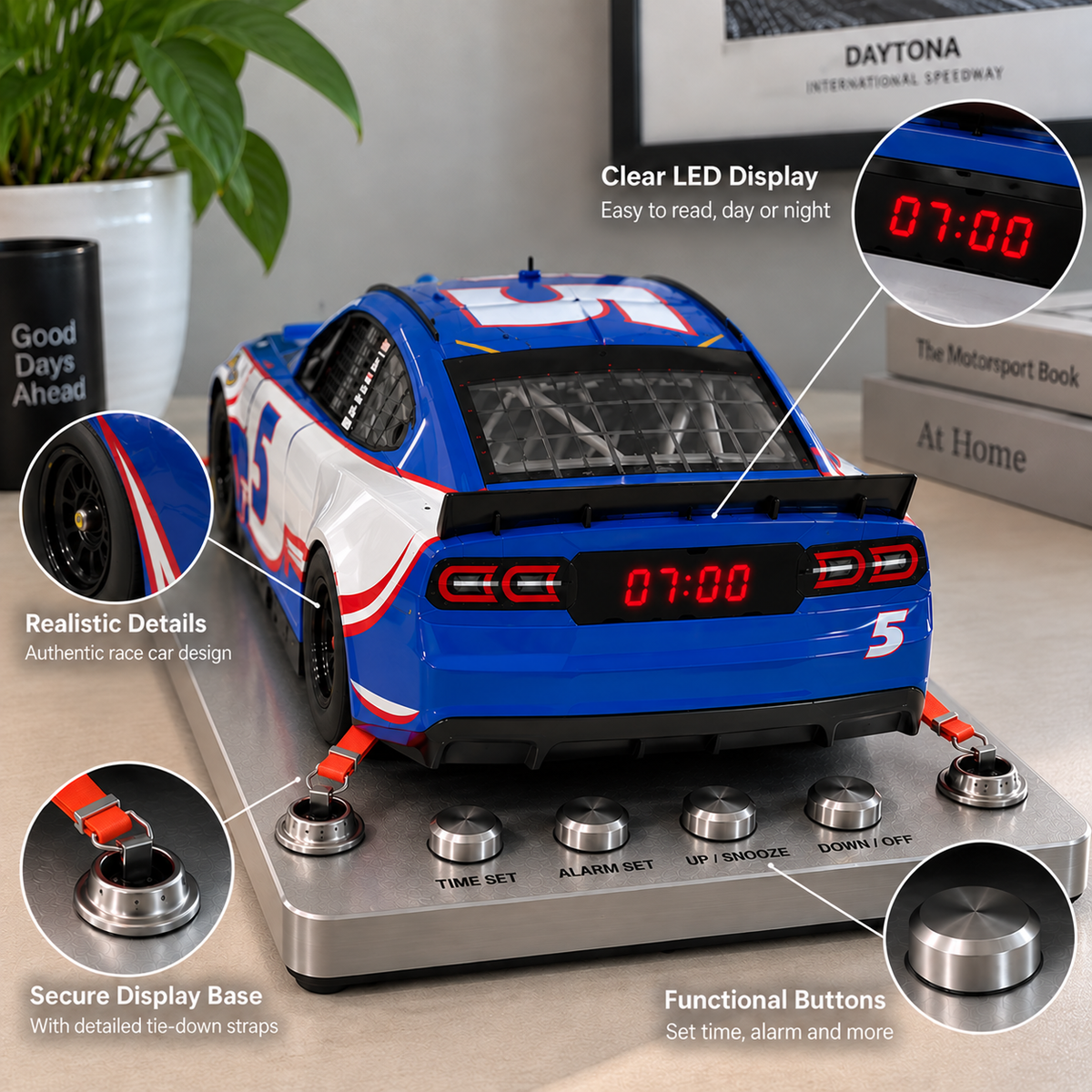 The Victory Lane Alarm Clock