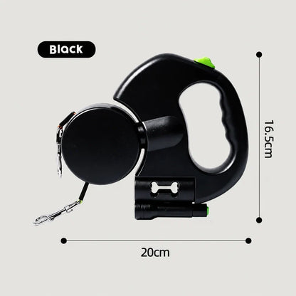 🐕 Dual Retractable Dog Leash – For 2 Dogs, Tangle-Free Walking Comfort 🐾