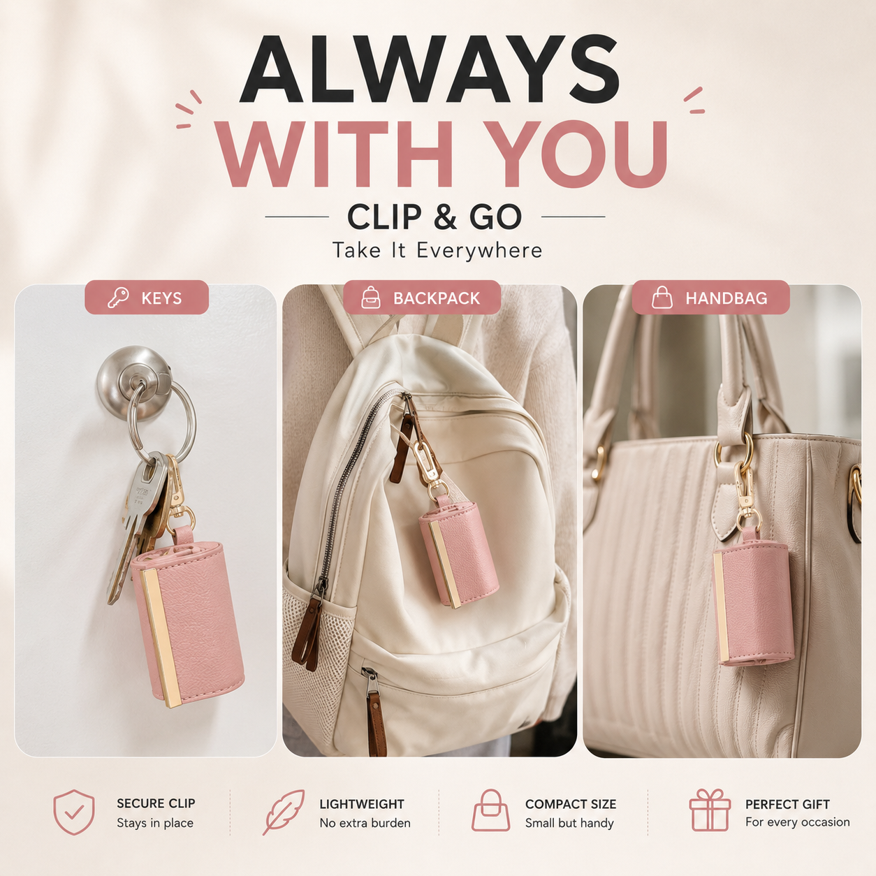 🔥 HOT SALE 15% OFF 🔥Portable Foldable Keychain Tote Bag | Reusable Shopping Bag