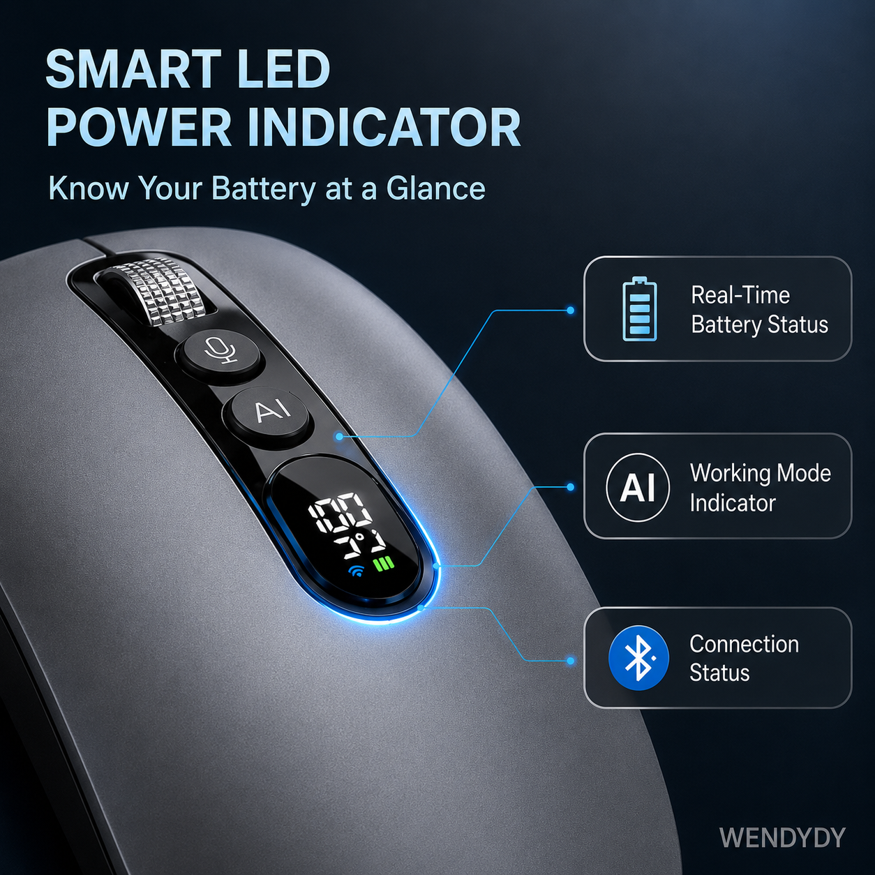 🖱️Speak, Click & Work Smarter — AI Voice Wireless Mouse