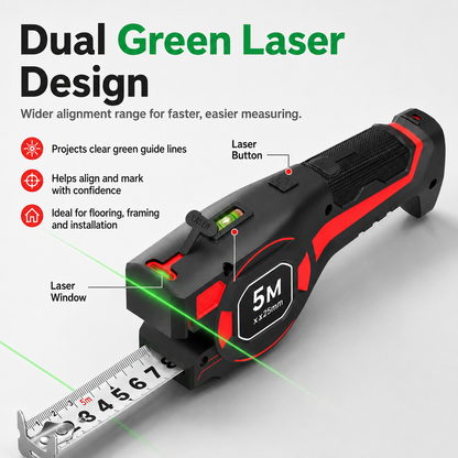 ✨📏 3-in-1 Laser Tape Measure