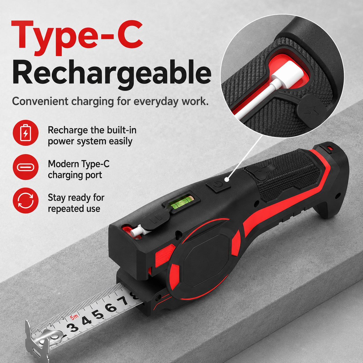 ✨📏 3-in-1 Laser Tape Measure