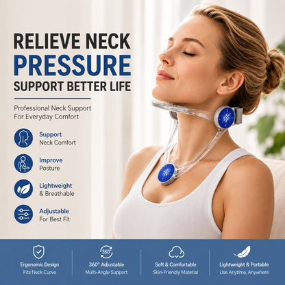 Feel Better Every Day|Ergonomic Neck Support for Work, Travel & Daily Comfort