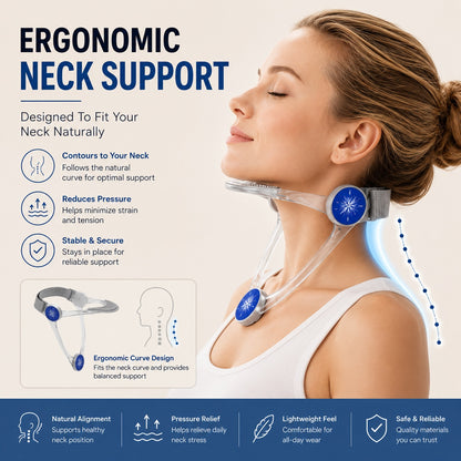 Feel Better Every Day|Ergonomic Neck Support for Work, Travel & Daily Comfort