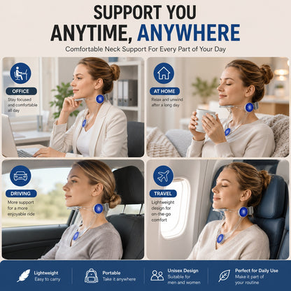Feel Better Every Day|Ergonomic Neck Support for Work, Travel & Daily Comfort