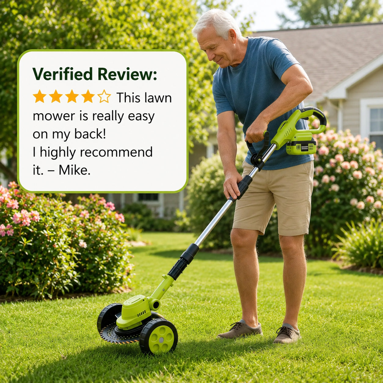 2026 Hot Sale 21V Cordless 3-in-1 Grass Trimmer, Edger & Mini Mower