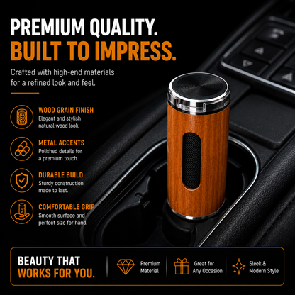 Portable Smokeless Pocket Ash Container-Premium One-Hand Car Ashtray