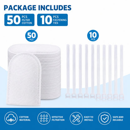 💦Cotton Faucet Filter Bags – Sink Sediment & Splash Filter2