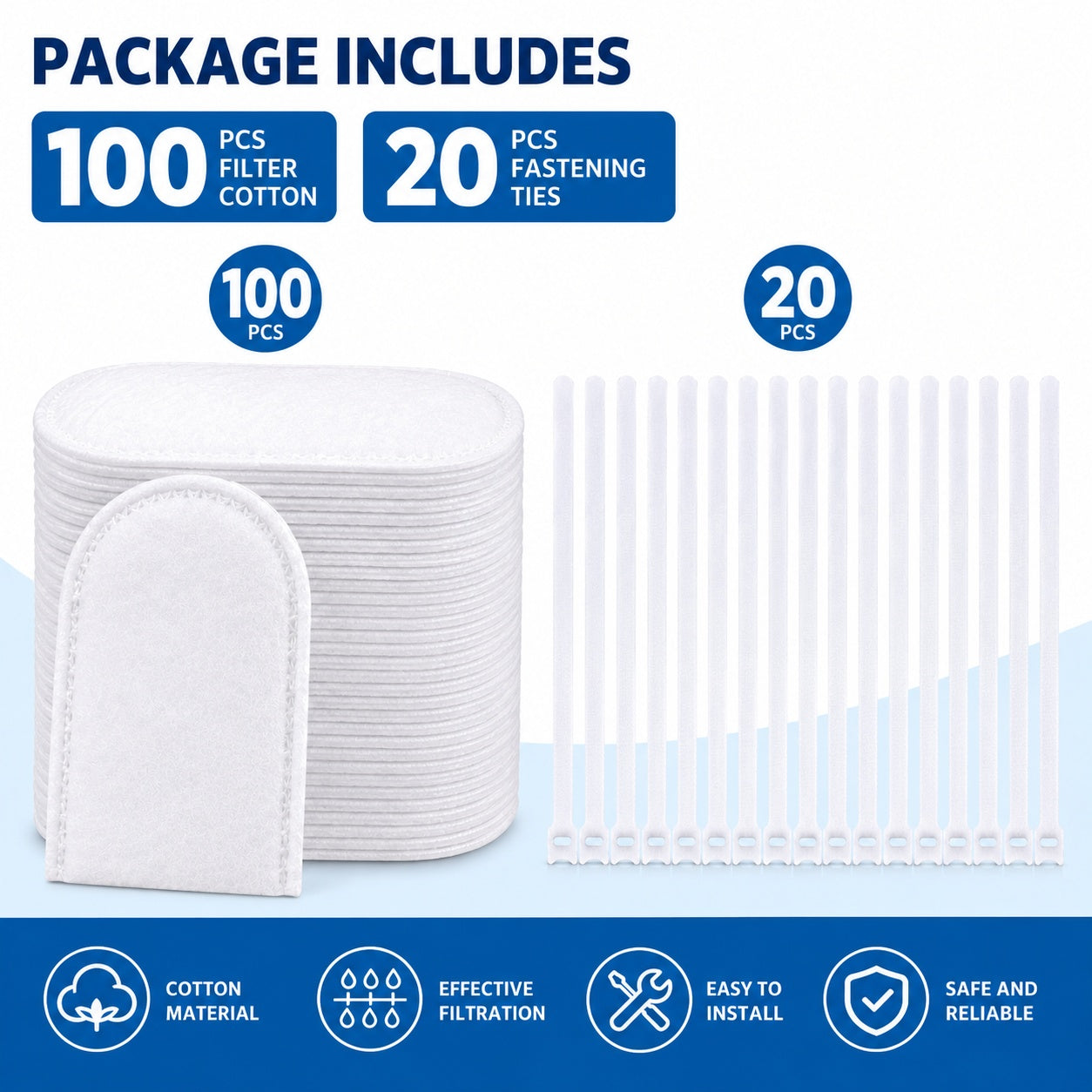 💦Cotton Faucet Filter Bags – Sink Sediment & Splash Filter2