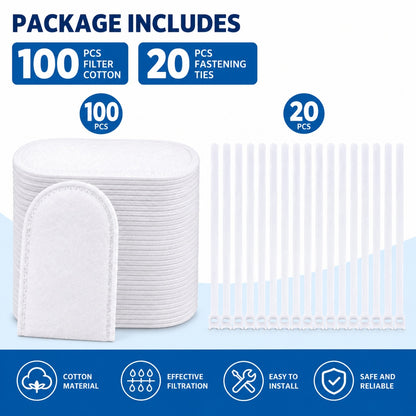 💦Cotton Faucet Filter Bags – Sink Sediment & Splash Filter2