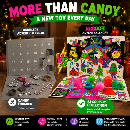 🔥 LAST DAY 50% OFF-🎄 24-Day Squishy Christmas Advent Calendar – 24 Surprise Sensory Toys For Kids