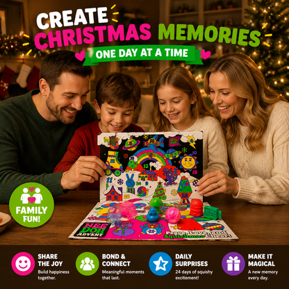 🔥 LAST DAY 50% OFF-🎄 24-Day Squishy Christmas Advent Calendar – 24 Surprise Sensory Toys For Kids