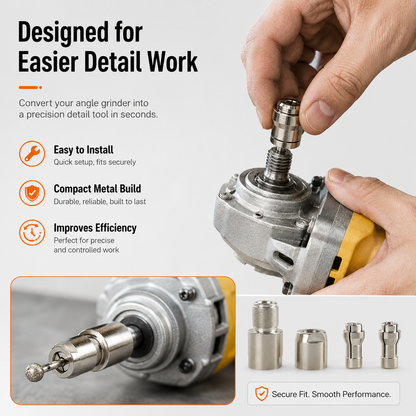 ✨⚙️Angle Grinder Conversion Kit 🔧 3mm/6mm Dual Collet – 100-type angle grinder Adapter for Carving & Polishing