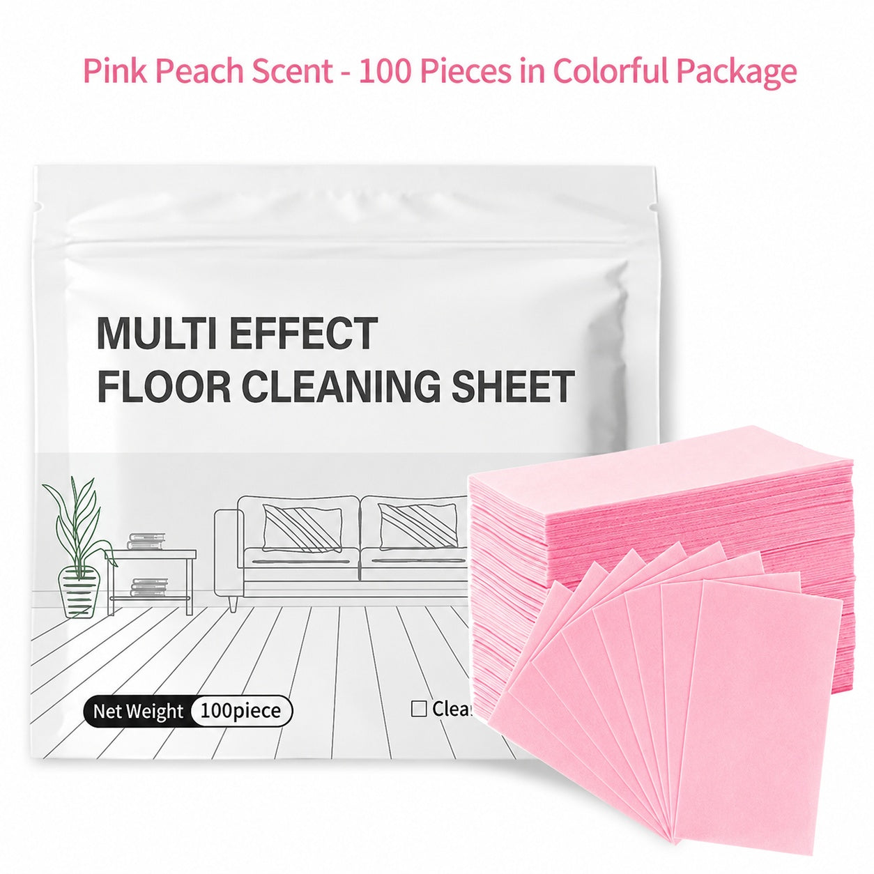 🔥100PCS Multi-Effect Floor Cleaning Sheets – Dissolve, Mop & Refresh