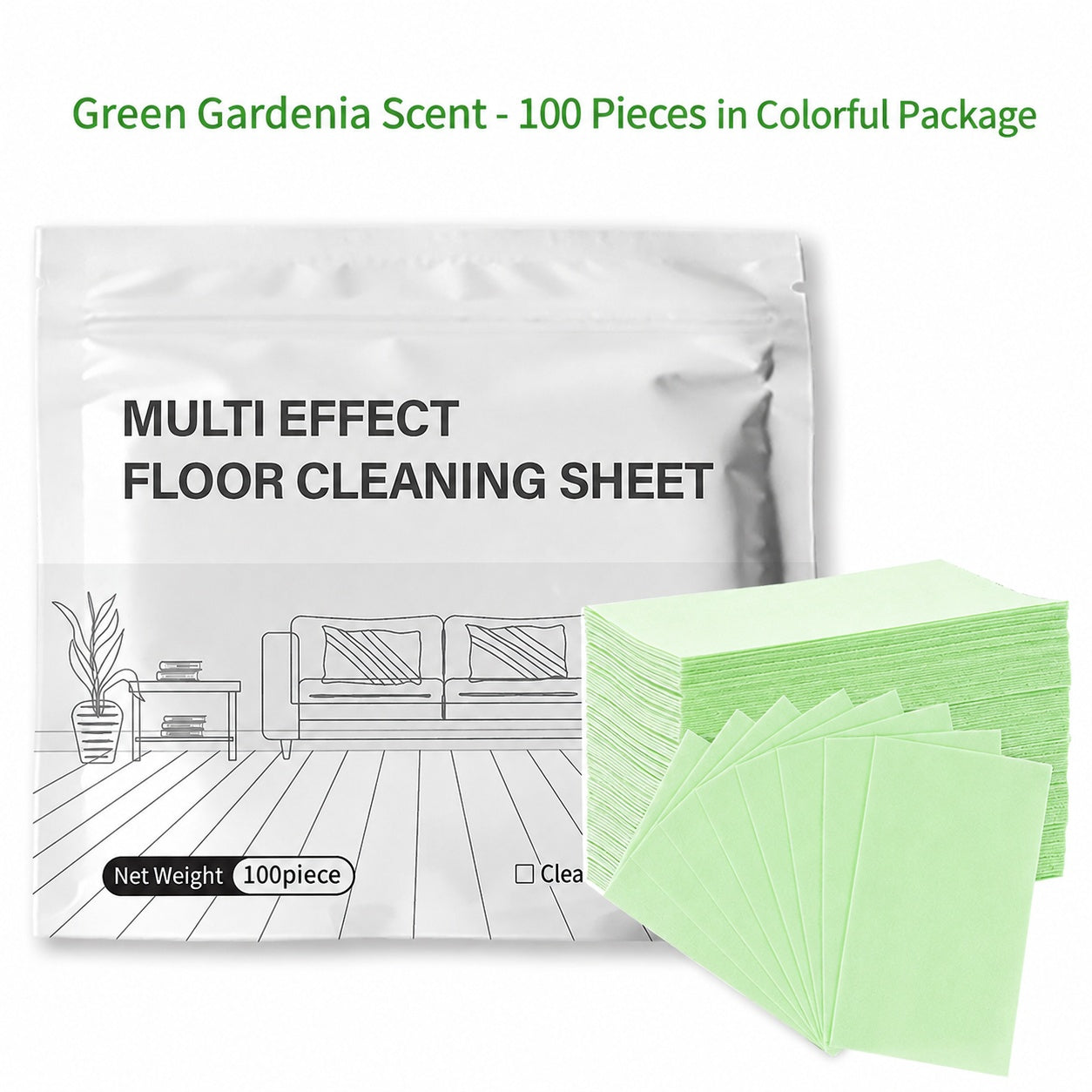 🔥100PCS Multi-Effect Floor Cleaning Sheets – Dissolve, Mop & Refresh