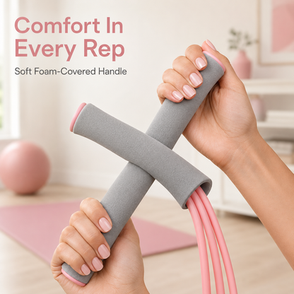 💪 4-Tube Pedal Resistance Trainer – Full-Body Home Workout