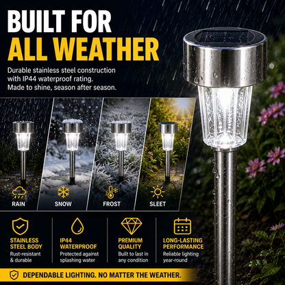 Solar Lights Outdoor Waterproof, LED Solar Garden Lights