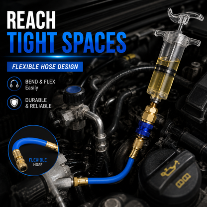 Fast • Clean • Accurate Injection-AC Oil & UV Dye Injector Kit
