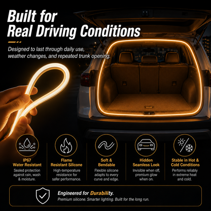 ✨Automatic Sensing Car Trunk LED Light Strip