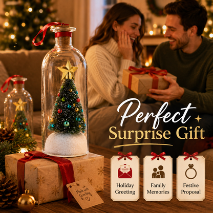 🎁Recordable Christmas Tree Message in a Bottle🎄✨