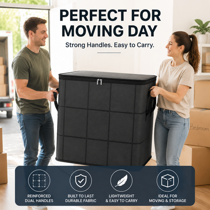 🔥 Hot sell! 🏠 XXL 210L Storage Bag – Large Capacity Moving & Closet Organizer for Quilts, Bedding & Sweaters.