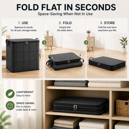 🔥 Hot sell! 🏠 XXL 210L Storage Bag – Large Capacity Moving & Closet Organizer for Quilts, Bedding & Sweaters.