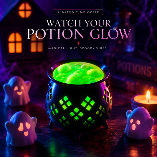 🎃Glowing Potion Cauldron — Halloween Witch's Brew Decor with LED Glow