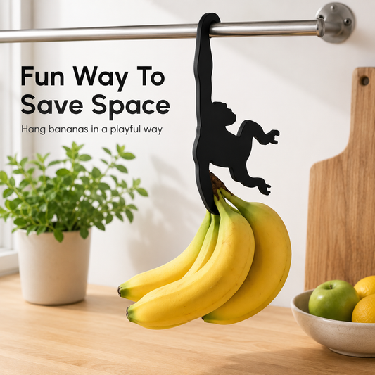 🐒🍌Monkey Hanger Hooks – 3-Pack Space-Saving Utility Hooks