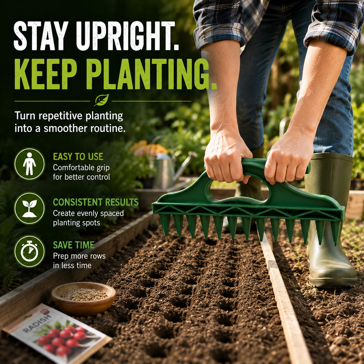 🌱 Quick Seed Planter – Plant Faster, Space Smarter