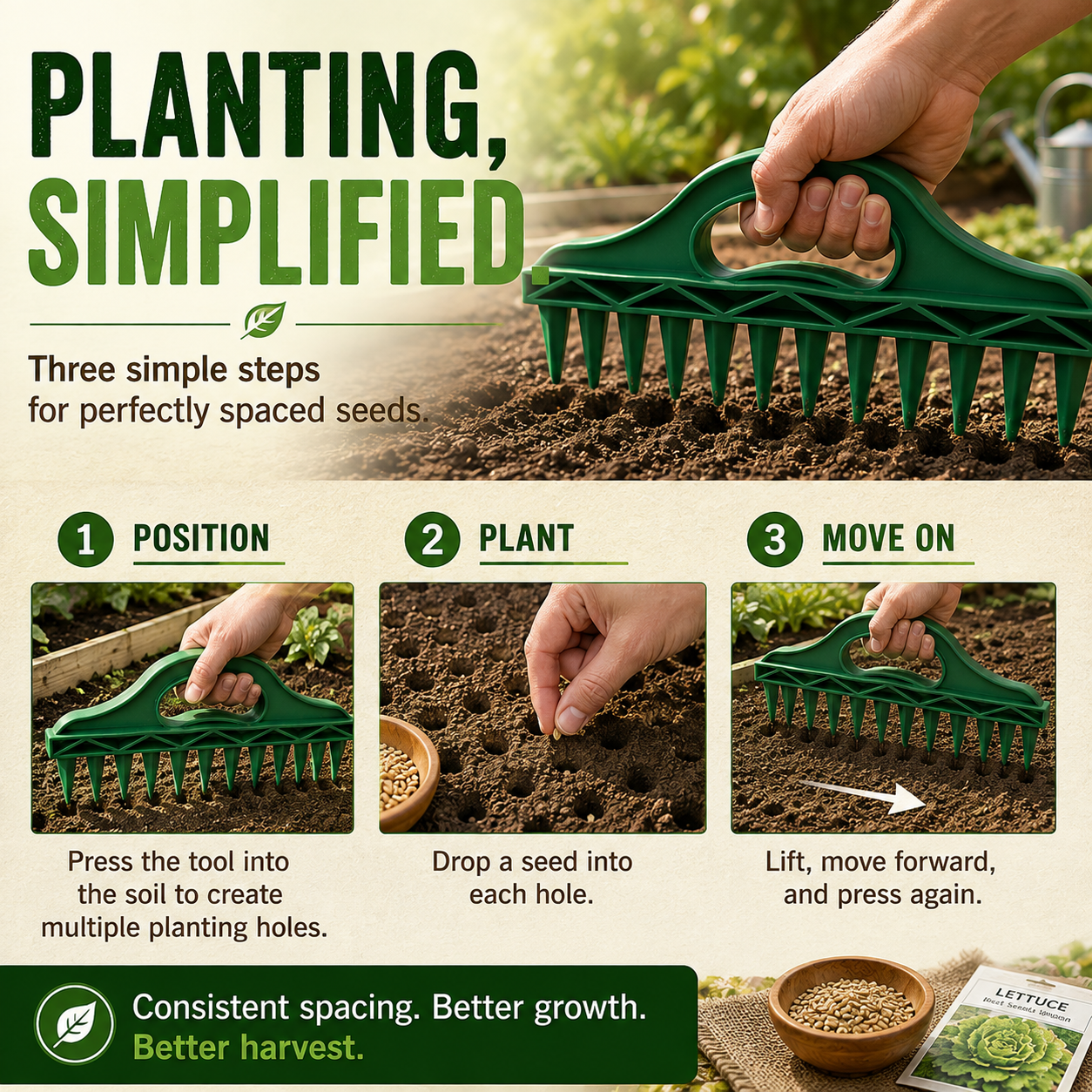 🌱 Quick Seed Planter – Plant Faster, Space Smarter