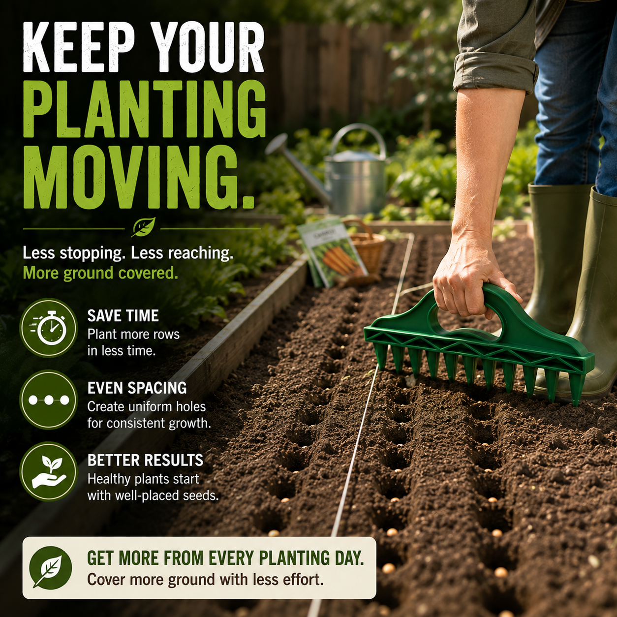 🌱 Quick Seed Planter – Plant Faster, Space Smarter