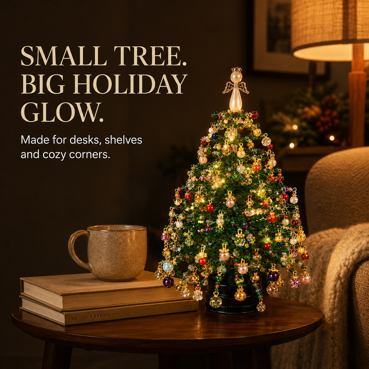 🎄 DIY Beaded Christmas Tree Kit – Create Your Own Holiday Magic