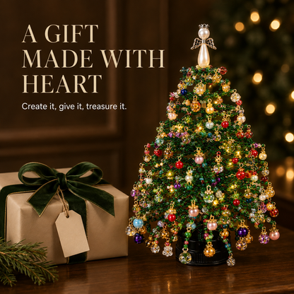 🎄 DIY Beaded Christmas Tree Kit – Create Your Own Holiday Magic