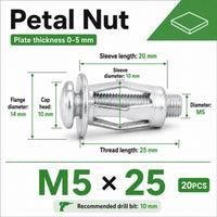M5*25mm（20PCS）