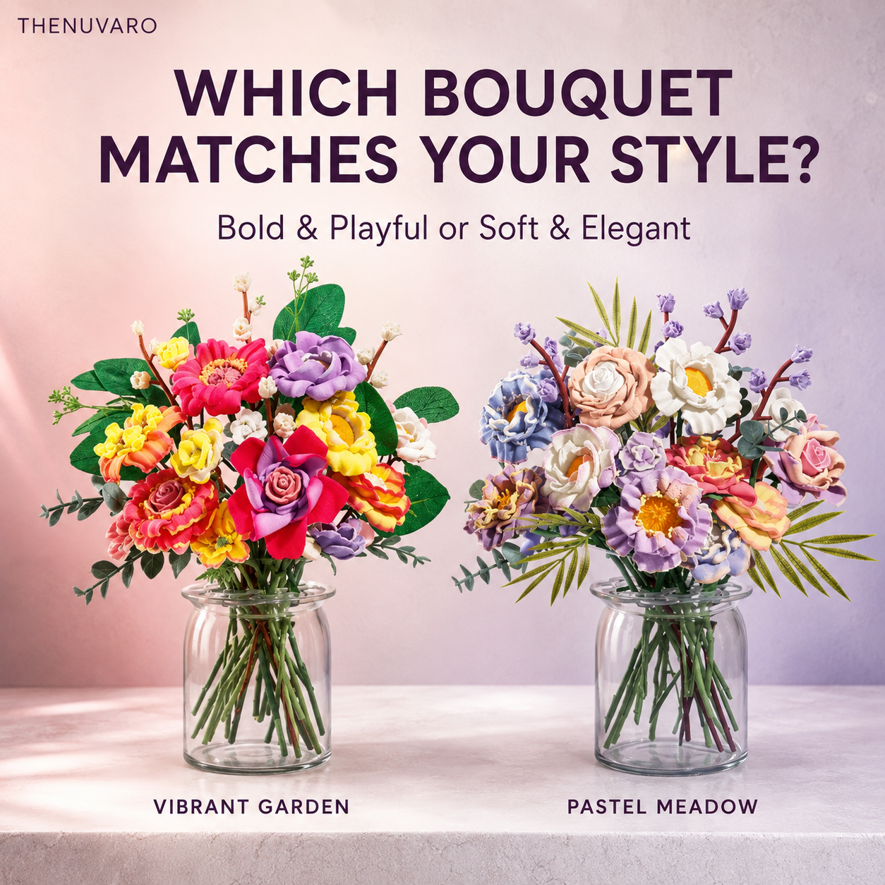 🌸 Complete DIY Flower Bouquet Craft Kit – Create, Arrange & Display Your Own Blooms