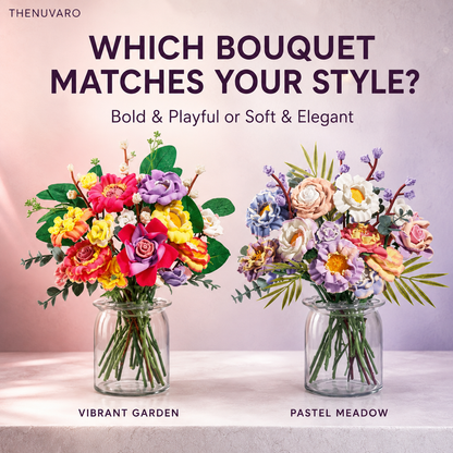 🌸 Complete DIY Flower Bouquet Craft Kit – Create, Arrange & Display Your Own Blooms