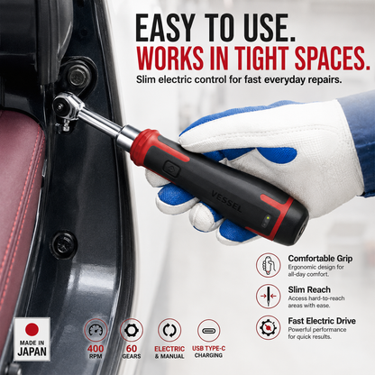 🧰Cordless Electric Slim Ratchet Set | 400 RPM 31-Bit Tool Kit