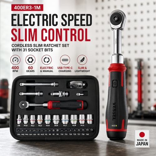 🧰Cordless Electric Slim Ratchet Set | 400 RPM 31-Bit Tool Kit
