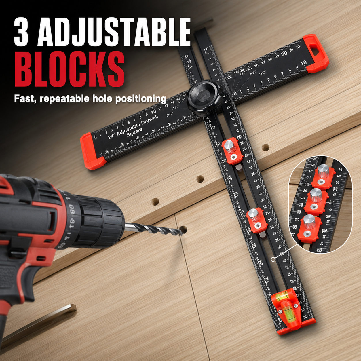 ✨4-in-1 Scriber Marking Line Ruler🛠️