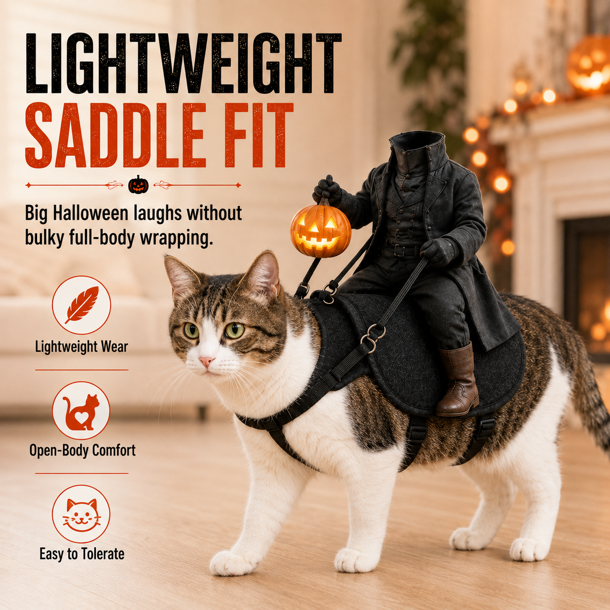 😺The Headless Horseman Rider™ Pet Costume🎃