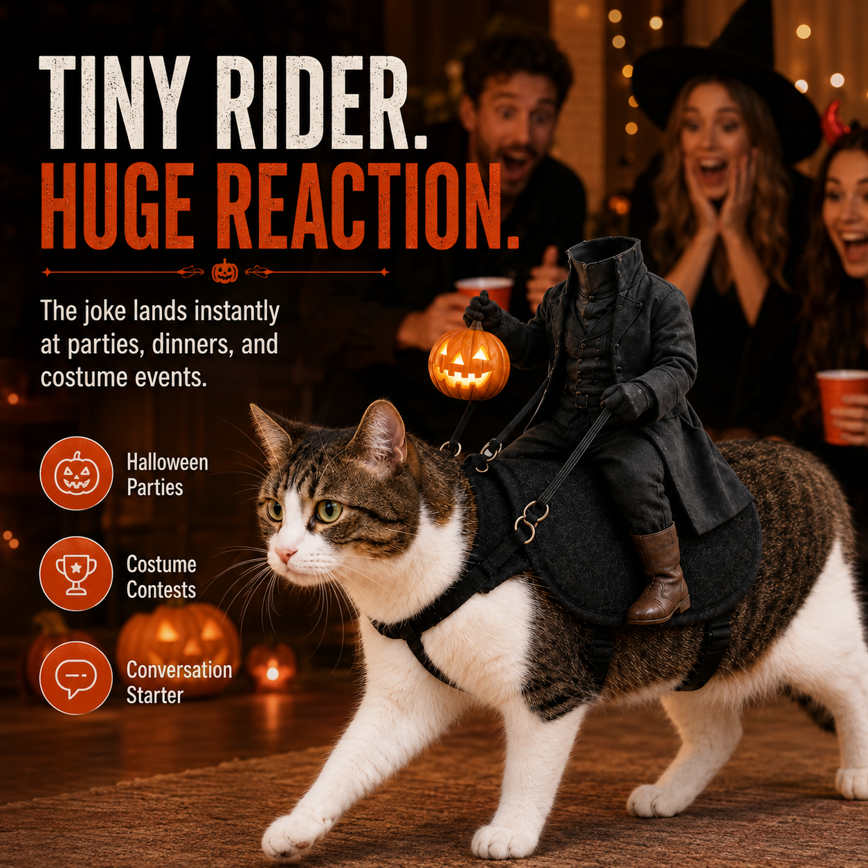 😺The Headless Horseman Rider™ Pet Costume🎃