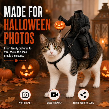 😺The Headless Horseman Rider™ Pet Costume🎃