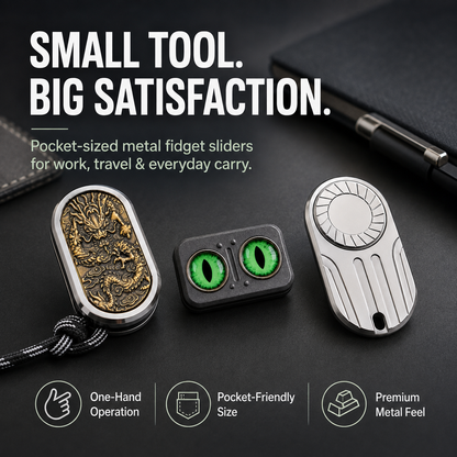 😌Pocket Metal Fidget Slider – Satisfying EDC Finger Toy